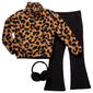 Girls (7-12) BTween(R) 1/4 Zip Leopard Sherpa Top w/ Leggings Set - image 1