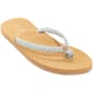 Womens Caribbean Joe Braided Medallion Thong Sandals - image 1