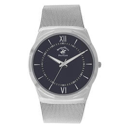 Mens Beverly Hills Polo Club Silver Mesh Watch - 54177