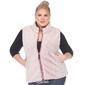 Plus Size White Mark Zip Up Sherpa Vest - image 8