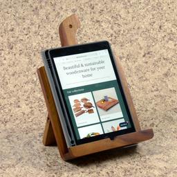 Kalmar Home Acacia Wood Cookbook/Tablet Holder