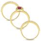 Gemstone Classics&#8482; 10kt. Gold Plated Lab Created Ruby Ring - image 4