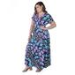 Plus Size 24/7 Comfort Apparel Butterfly Print Empire Waist Dress - image 5