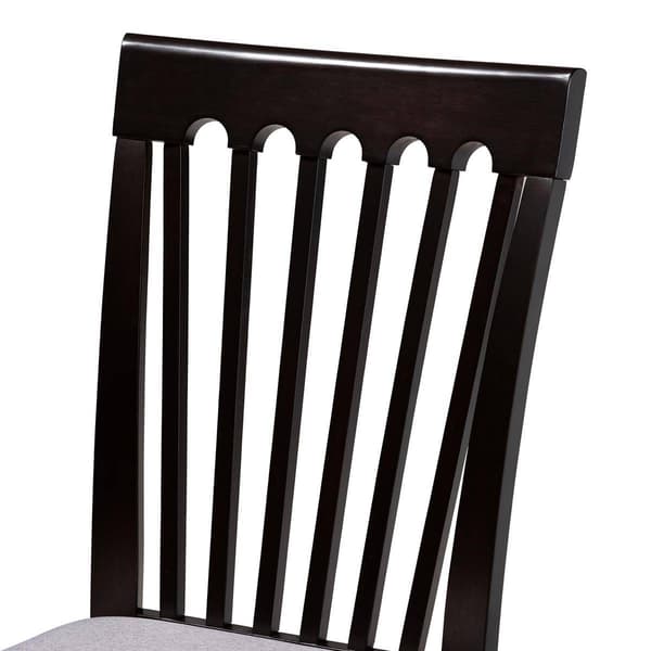 Baxton Studio Nellie Modern Dark Brown Wood 5pc. Dining Set