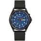 Mens Caravelle Black IP Stainless Blue Dial Watch - 45C118 - image 1