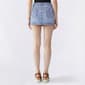 Juniors No Comment Low Rise Applique Skort - Coastal Blue - image 3