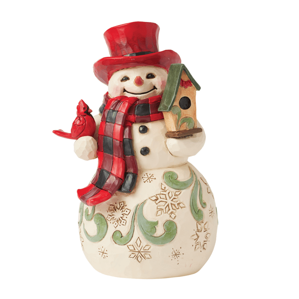 Jim Shore Heartwood Creek Highland Glen Snowman Hat Figurine - image 