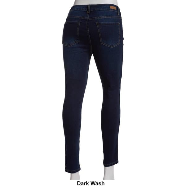 Petites Bleu Denim 5-Pocket Perfect Fit Solution Skinny Jeans