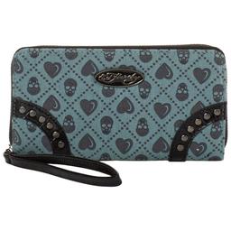 Womens Ed Hardy Elsa Zip-Around Wallet