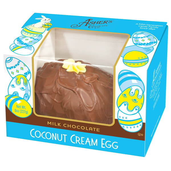 Ashers(R) Chocolate Co. 8oz. Milk Chocolate Coconut Cream Egg - image 