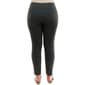 Womens Zac &amp; Rachel Plaid Compression Pants-Grey/Black - image 2