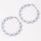 Ashley Cooper(tm) Light Blue Bead Hoop Earrings - image 1