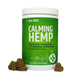 Pet MD Calming Hemp Soft Chews for Dogs - 120 Count