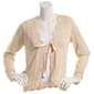 Juniors A. Byer Long Sleeve Crochet Ribbon Tie Sweater Cardigan - image 1