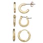 Napier Gold-Tone Trio Hoop Earrings - image 1