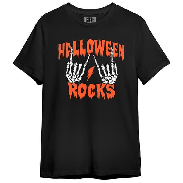 Young Mens Halloween Rockin Graphic Tee - image 