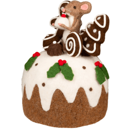 Northlight Mouse & Gingerbread Man Cake Christmas Decoration