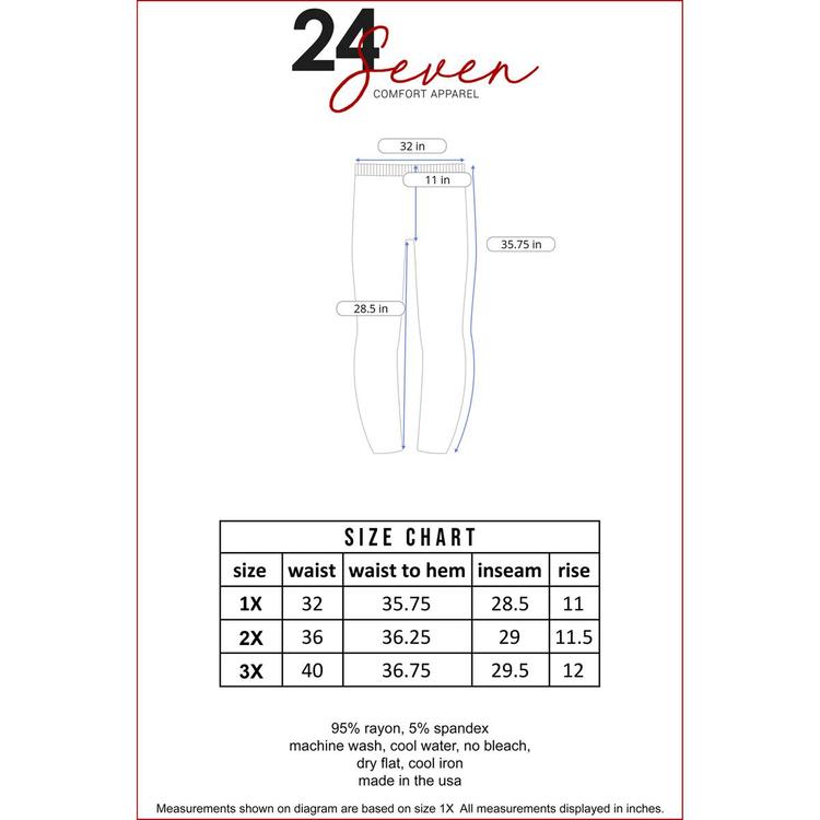 Plus Size 24/7 Comfort Apparel Ankle Stretch Maternity Leggings