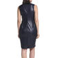 Womens Calvin Klein Sleeveless Twist Front Pleather Sheath Dress - image 2
