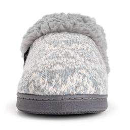 Womens MUK LUKS® Suzanne Clog Slippers - Grey/Cinder