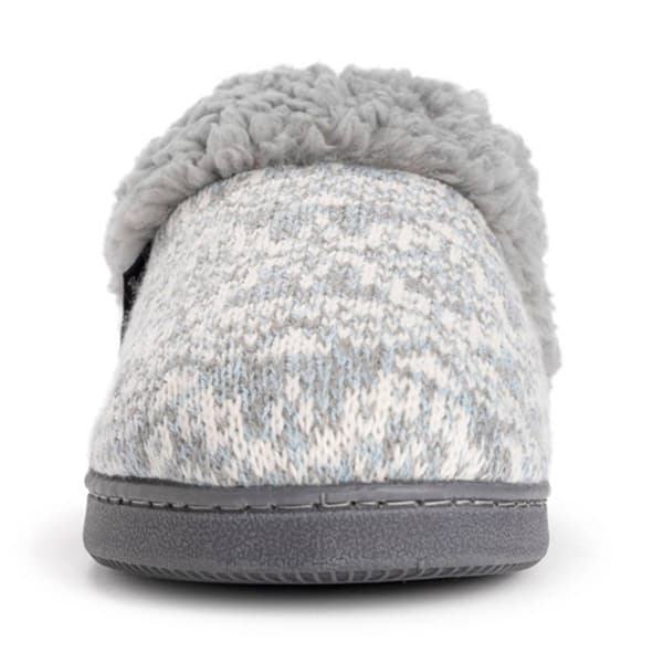 Womens MUK LUKS® Suzanne Clog Slippers - Grey/Cinder