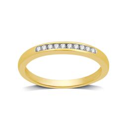 Fine Diamond Classics(tm) Yellow Gold 1/10ctw. Diamond Band