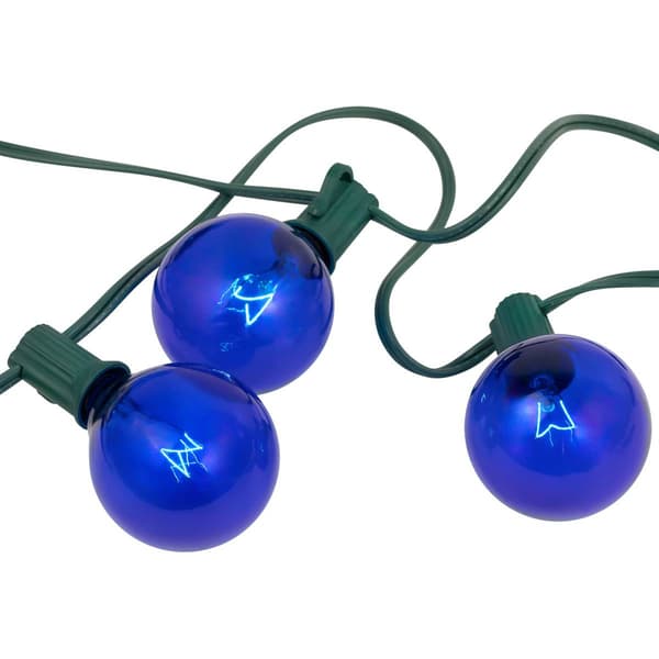 Northlight Seasonal 9ft. Blue G50 Globe Christmas Patio Lights