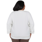 Plus Size Alfred Dunner Luxe Be A Lady Floral Embroidery Blouse - image 2