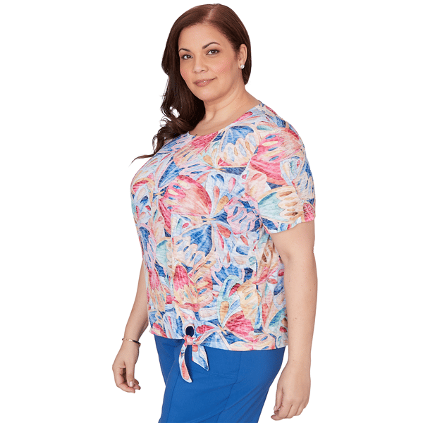 Plus Size Alfred Dunner The Royal Treatment Butterfly Wing Blouse