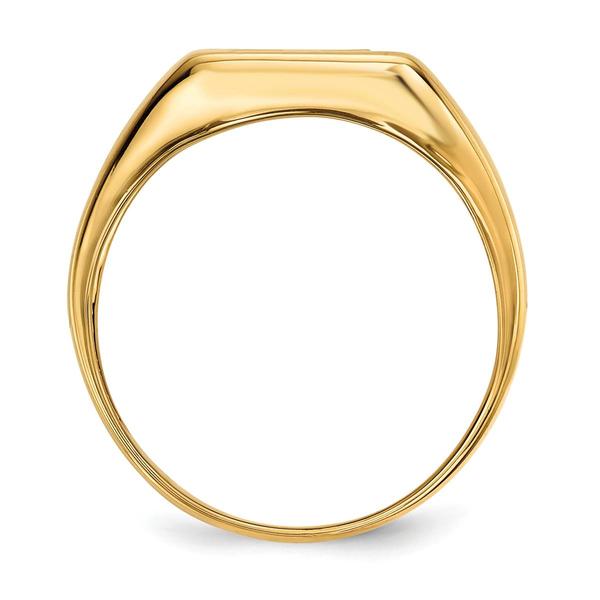 Mens Gentlemen’s Classics™ 14kt. Gold Onyx & Diamond Cross Ring
