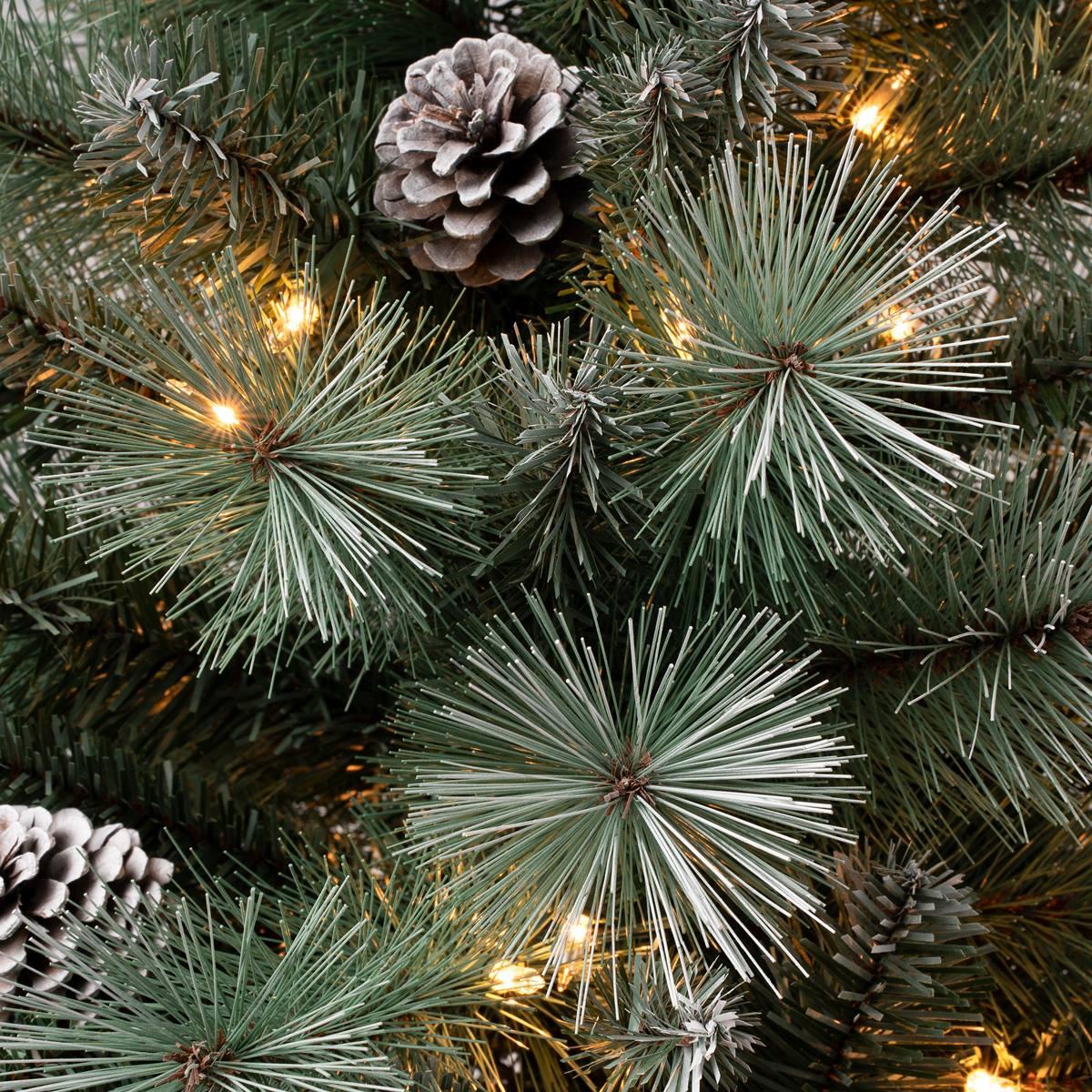 National Tree 6ft. Perry Hard Needle Pre-Lit Christmas Pine Tree