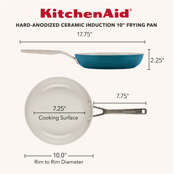 KitchenAid Hard-Anodized 2pc. Ceramic Induction Skillet Set