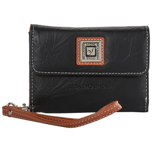 Womens Stone Mountain Nancy Leather Trifold Wallet - image 