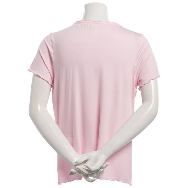 Womens Jessica Simpson Short Sleeve Scoop Neck Pajama Top