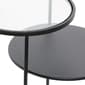 9th & Pike® Round Glass And Metal Layered Accent Table - Set Of 2 - image 3