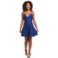 Juniors Crystal Doll Jersey Knit Lace Up Back Skater Dress - image 2
