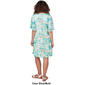 Petite Ruby Rd. Short Sleeve Tropical Keyhole Neck Shift Dress - image 2