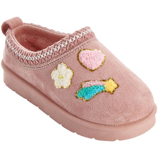 Girls Sugar Kiss Dream Chenille Patches Faux Suede Slip-On Boots - image 