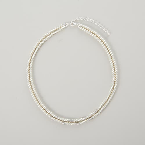 Rosa Rhinestones Pearl & Rhinestone Strand Necklace - image 