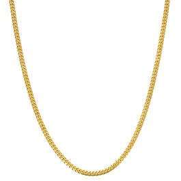 Gold Classics&#40;tm&#41; Gold over Sterling Silver Cuban Chain Necklace