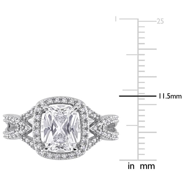 Gemstone Classics&#8482; 10kt. White Gold White Sapphire Ring