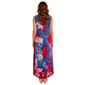 Womens Nina Leonard Sleeveless Tie Dye Lace High Low Maxi Dress - image 2