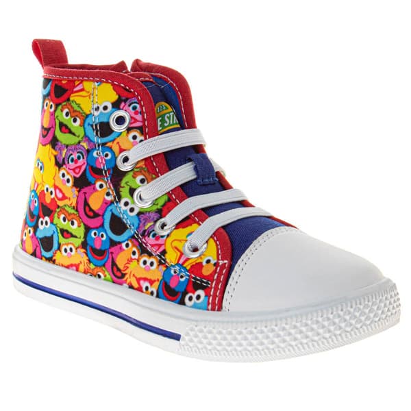 Little Kid Sesame Street All Your Friends Hi-Top Fashion Sneakers