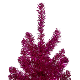 Northlight 4.5ft. Metallic Pink Tinsel Artificial Christmas Tree