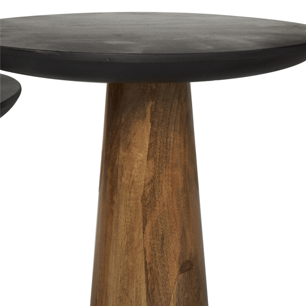 9th & Pike® Modern Brown Mango Wood Accent Table Set