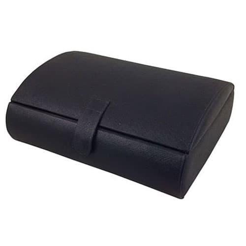 Unisex Mele & Co. Parker Faux Leather Watch Case - Black - image 