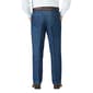 Haggar Men's Big & Tall Classic Fit Pleat Front Denim Pants - image 2