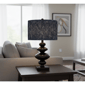 Adesso Samira Large Table Lamp with Pleated Blue Fabric Shade - image 3