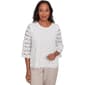 Womens Alfred Dunner Kensington Gardens Daisy Lace Top - image 1