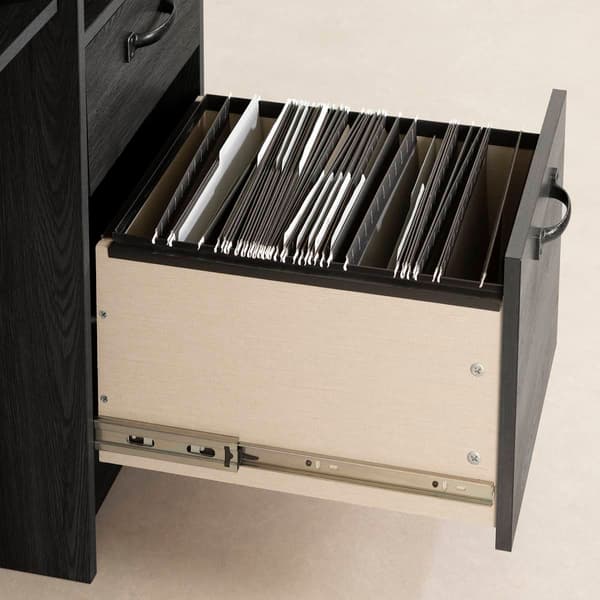 South Shore Tassio Gray Oak 2-Drawer Kids Desk